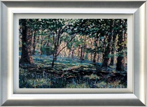 TIMMY MALLETT 'BLUE BELL SHADOWS' STRETCHED CANVAS FRAMED SALE - Picture 1 of 6