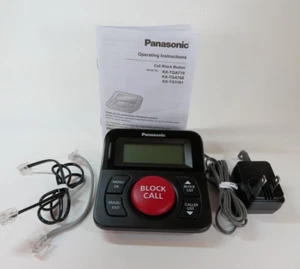 Panasonic Call Block Button KX-TGA710 with Cables & Manual Black - Zdjęcie 1 z 4