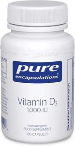 Pure Encapsulations Vitamin D3 1000 IU Hypoallergenic D Supplement Immune System - Picture 1 of 9