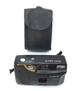 CANON - PRIMA Junior Hi Vintage 35mm Roll Film Camera + Case & Wrist Strap - Picture 1 of 8