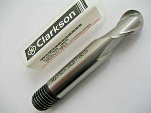 10 mm KUGELNUTBOHRER FRÄSE HSS 2 GERIFFELT EUROPA CLARKSON 3132011000 14M20 6 - Bild 1 von 7