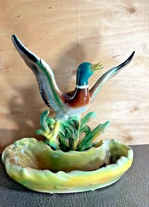1952 Mallard Duck Planter Dish California Pottery - Picture 1 of 14