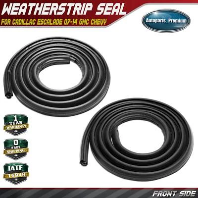 2pcs Front Left & Right Door Weatherstrip Seal for Chevrolet Suburban 1500 GMC - Image 1 of 4