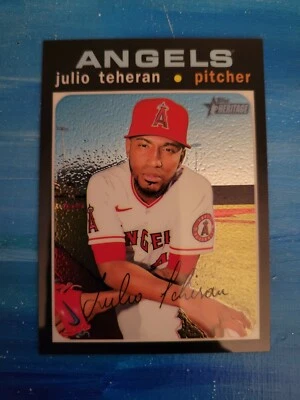 2020 Topps Heritage Chrome #THC516 Julio Teheran /999 Angels - Image 1 of 2