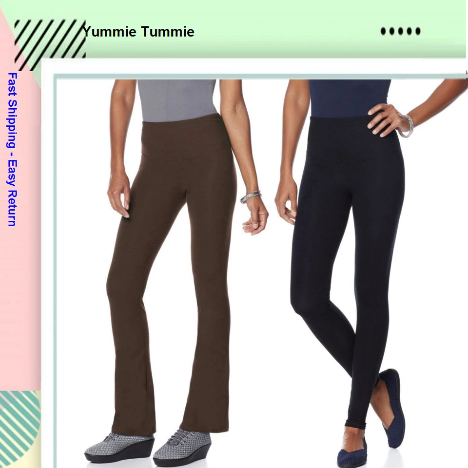 $105 Yummie by Heather Thomson 2 Pack Boot-Cut & Classic Legging 443719 XS - Image 1 of 1