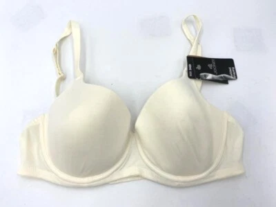 NWT Jockey 34D Padded Microfiber Underwire Bra Ivory Cream Shaping 4721 - Image 1 of 4