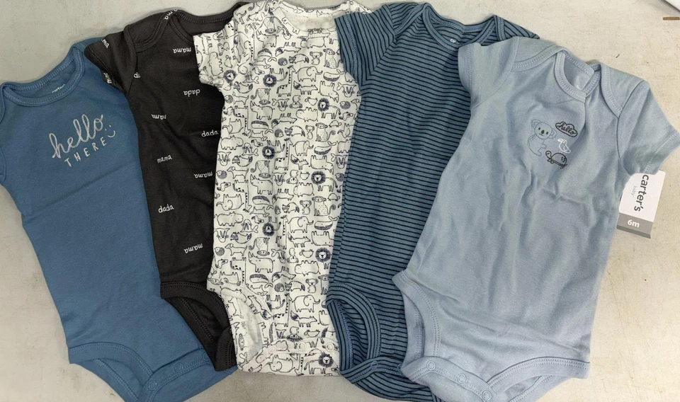 Carter's Bebé Niño 5 Pack Body Set 17637810 Animales 18 Meses Foto 1 de 4