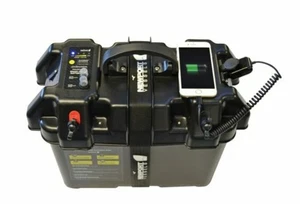 Newport Trolling Motor Smart Battery Box Power Center con puertos USB y DC - Imagen 1 de 5