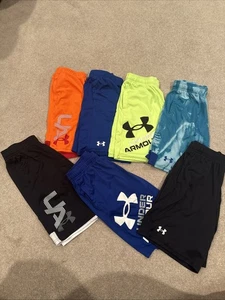 Under Armour Boys Shorts YLG Youth Large LOT Of 7 EUC - Picture 1 of 4