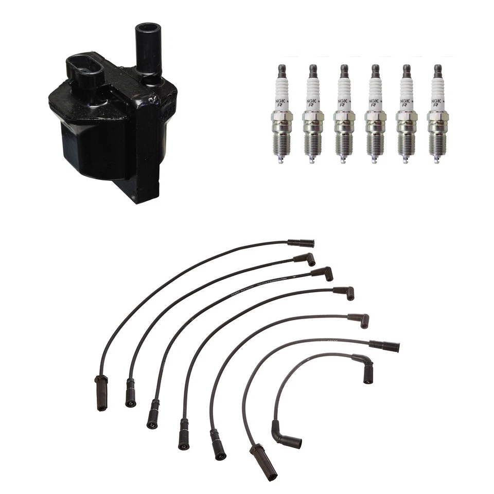 Kit de 6 bujías de níquel NGK cables de bobina de encendido Denso para Blazer C1500 V6 OHV Foto 1 de 1