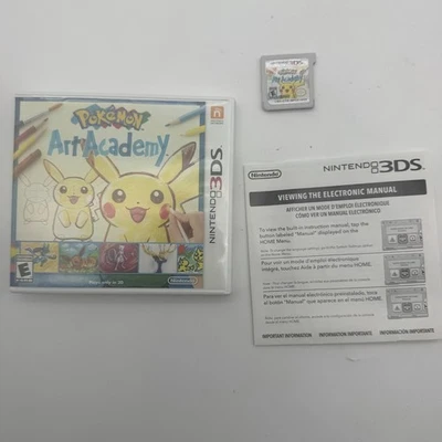 Pokemon Art Academy (Nintendo 3DS, 2014) Fast Shipping Complete MINT CONDITION - Image 1 of 4