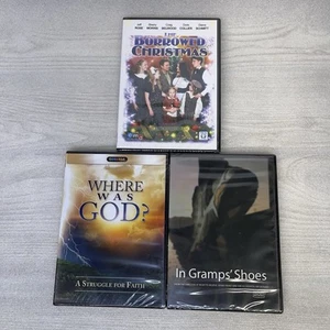 In Gramp's Shoes, Where was God?, The Borrowed Christmas (DVD) Christian Lot - Picture 1 of 7
