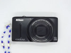 nikon coolpix s9500 black Compact camera Digital Full Hs x22 zoom - Picture 1 of 22