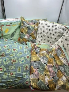 8 Monopoly Game Board Themed Throw Pillows  18" Hand Made Lot Removable Covers - Picture 1 of 19