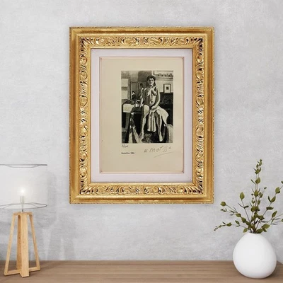 Henri Matisse, Litografía Original Firmada a Mano + Certificado de Autenticidad y Valoración de $3,500.-*. Foto 1 de 4