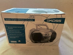 💙Vintage Koss PC36  Am/Fm CD & Cassette Stereo Boombox Yellow~BRAND NEW IN BOX - Picture 1 of 5
