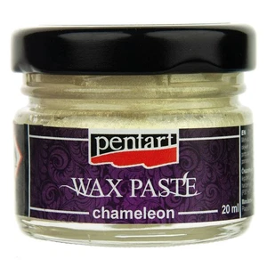 PENTART - Wax Wachspaste Paste Chamäleon weiß-gold 20 ml - Bild 1 von 2