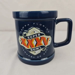 NFL Super Bowl XXXV Embossed Coffee Cup Becher Tampa, FL 28. Januar 2001 Ravens - Bild 1 von 6