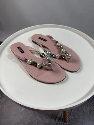 Dolce Gabbana DG Sandals Women Pink Size 37.5 - Image 1 of 4