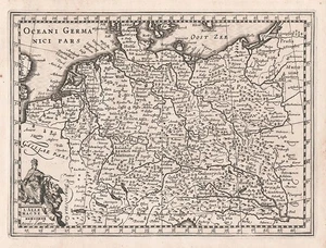 Deutschland Deutsches Reich Karte map Böhmen Schlesien Kupferstich de Fer 1698 - Bild 1 von 1
