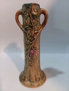 Vintage 20er-30er Jahre Weller Kunstkeramik Vase - Holzhandwerk - Top Zustand - Bild 1 von 12