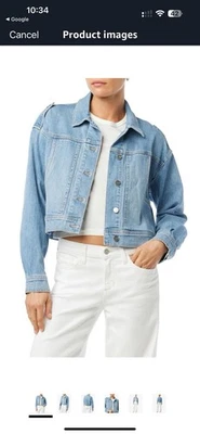 Chaqueta de mezclilla para mujer Joes Boxin talla mediana lavado ligero Foto 1 de 4