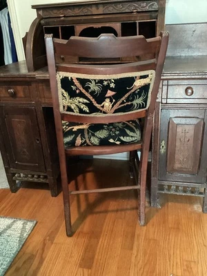 Escritorio antiguo con tapa enrollable - aprox. 100+ años Foto 1 de 4