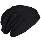 Mens Slouchy Long Beanie Knit  For Summer Winter Oversize Black G7f28177