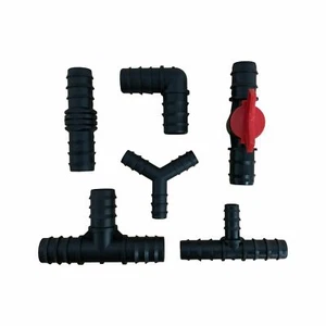 Pond Hose Pipe Fitting Hosetails Flexible Tubing Straight / Elbow / Tee / Valve - Picture 1 of 6