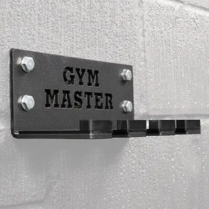 3 Bar Vertical Wall Mount Bracket Rack Weight Lifting Barbell Holder Storage Gym - Picture 1 of 7