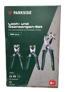 Parkside Lochzange Druckknopfzange Ösenzange Revolverzange 128-tlg.  Zangen - Bild 1 von 1