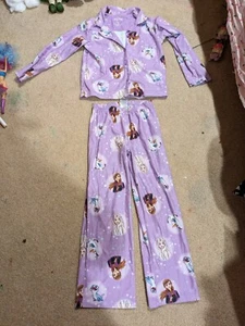 Disney Frozen PJ Size 8 Girl EUC - Picture 1 of 2