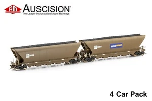 Auscision (NCH-53) NHEH Coal Hopper, Pacific National Wagon Grime- 4 Car Pack - Picture 1 of 2
