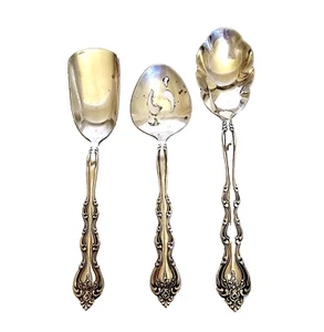 3 International Silverplate Sugar Spoons Variety Interlude Pattern Small (1971) - Picture 1 of 4