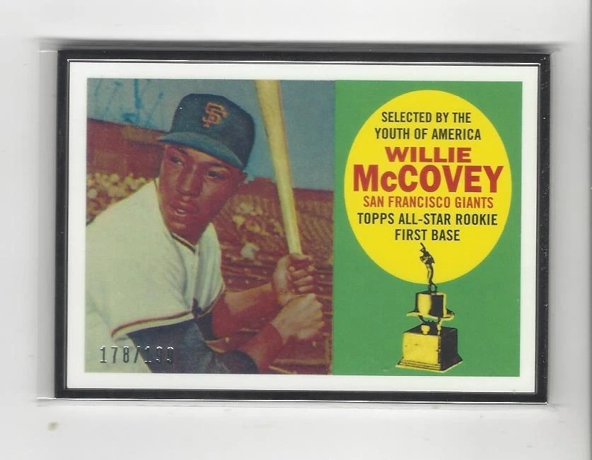 2014 Topps Rookie Reprints Framed Black Willie McCovey Giants /199  - Image 1 of 1