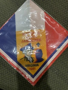 New In Bag 1981 Boy Scout National Jamboree Neckerchief N/C - Picture 1 of 2