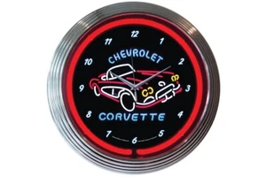CORVETTE C1 NEON UHR TOLLES URLAUBSGESCHENK - Bild 1 von 3