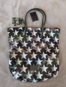Bolso de Mano VALENTINO GARAVANI Camuflaje Estrella (Nylon, Becerro) 100% Auténtico~NUEVO - Imagen 1 de 10
