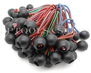 100pcs 6" Color Ball Bungee Bungie Cord Heavy Duty Canopy Tarp Tie Downs Straps - Picture 1 of 1