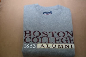 Boston College "Alumni" grau bestickt Rundhalsausschnitt Sweatshirt Gr. Medium Jansport - Bild 1 von 5