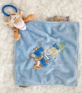 Disney Baby TIGGER Blue Lovey Security Blanket Rattle Plush - Picture 1 of 5