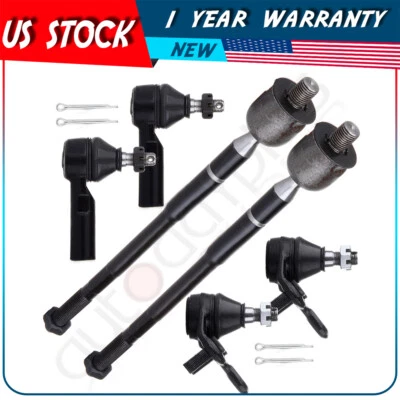 Para Chevrolet Prizm Toyota Corolla 1998 99 00 01 02 6 piezas rótulas extremo de varilla de amarre Foto 1 de 4