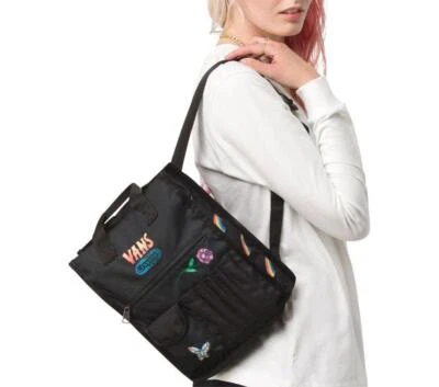 NUEVO CON ETIQUETAS VANS Off The Wall MINI MOCHILA CRAYOLA NEGRA Limitada Viaje Escuela Juego BOLSO Foto 1 de 4