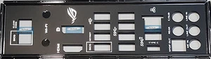 ASUS I/O IO SHIELD BLENDE BRACKET ROG MAXIMUS IX HERO, MAXIMUS IX HERO - Afbeelding 1 van 1
