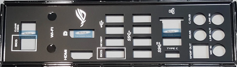 ASUS I/O IO SHIELD BLENDE BRACKET ROG MAXIMUS IX HERO, MAXIMUS IX HERO - Bild 1 von 1