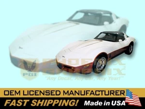 Chevrolet Corvette 1981 1982 kit de calcomanías y rayas de pintura de dos tonos - Imagen 1 de 1