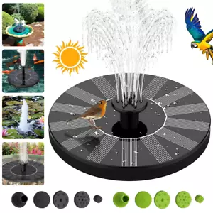 Springbrunnen Solar Pumpe 220L/H Teichpumpe Teiche Bachläufe Brunnen Fontäne - Bild 1 von 10