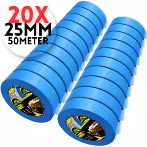20 Rollen Goldband 25mm x 50m Rolle Klebeband Malerband Abdeckband Malerkrepp - Bild 1 von 7