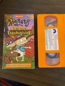 NICKELODEON CARTOON VHS RUGRATS A THANKSGIVING 2 CARTOONS KIDS 1996 VINTAGE - Picture 1 of 2