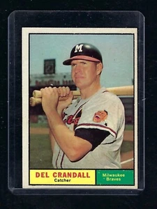 1961 Topps #390 Del Crandall, Milwaukee Braves, EX-MT (MK)! - Picture 1 of 2